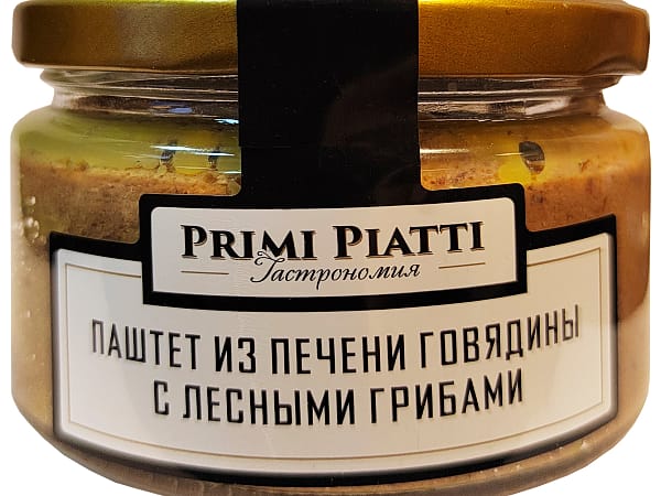 Паштет из печени говядины с лесными грибами